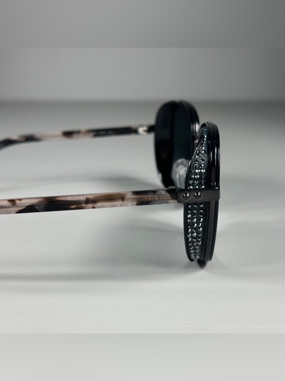Jimmy Choo ELVA/S 8079O 54_20 130 Tortoise Black Grey Shaded Squared Sunglasses - Picture 4 of 9